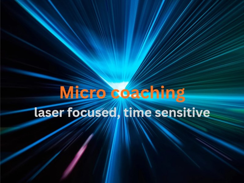 Micro-coaching: small sessions with big impact in a post-pandemic, high-pressure&nbsp;World